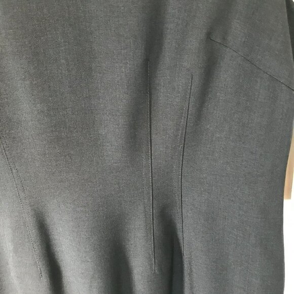 Kasper NWT Sheath Dress Sleeveless Navy Blue Size 12 Lined Classic Event V Neck - Picture 6 of 15